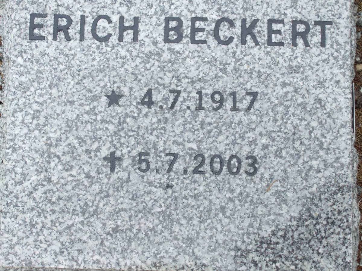 BECKERT Erich 1917-2003
