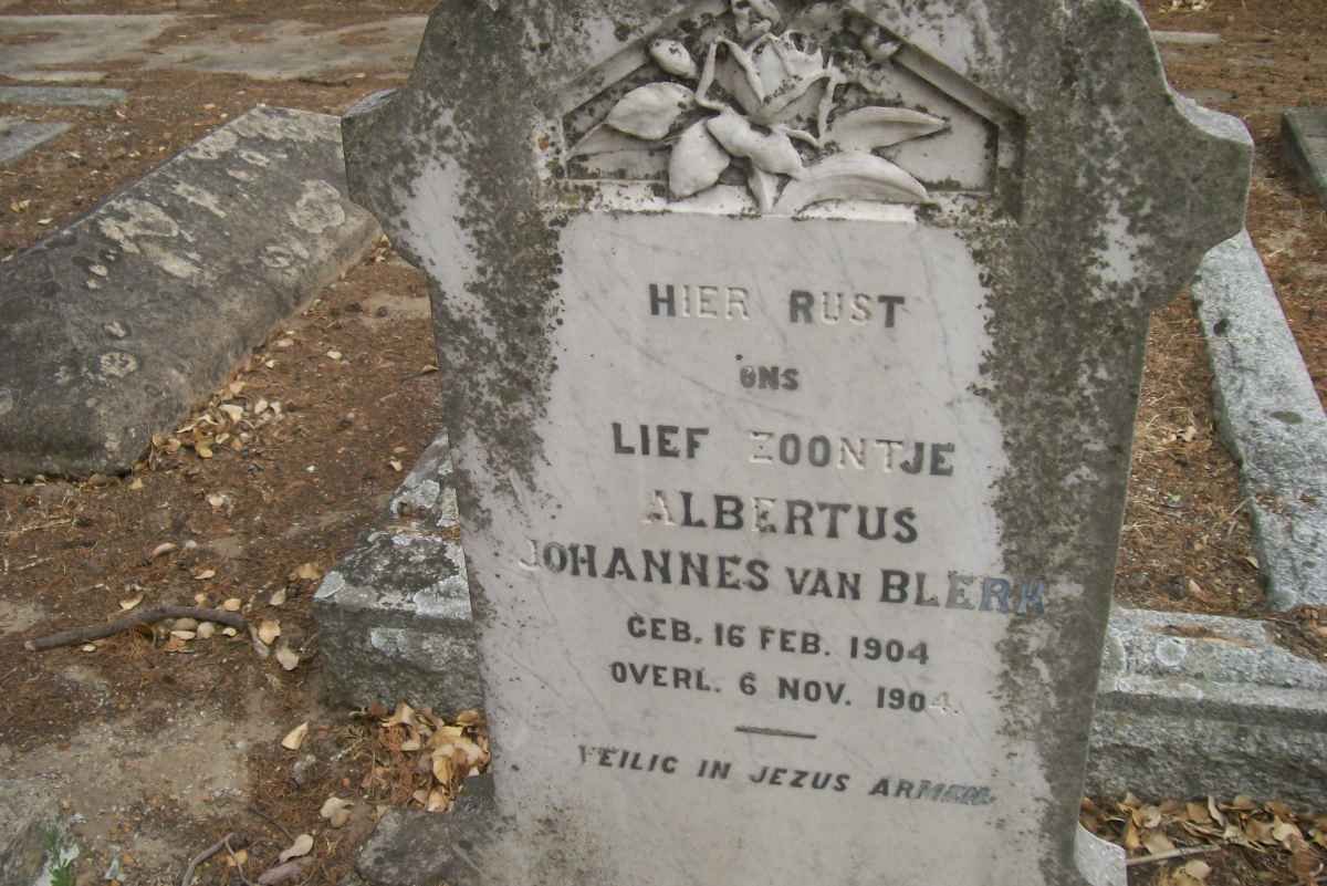 BLERK Albertus Johannes, van 1904-1904