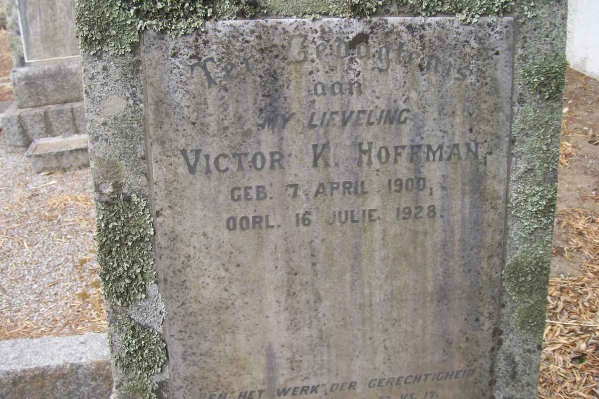 HOFFMAN Victor K. 1900-1928