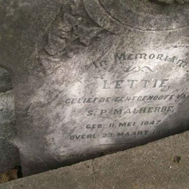 MALHERBE Lettie 1847-1893