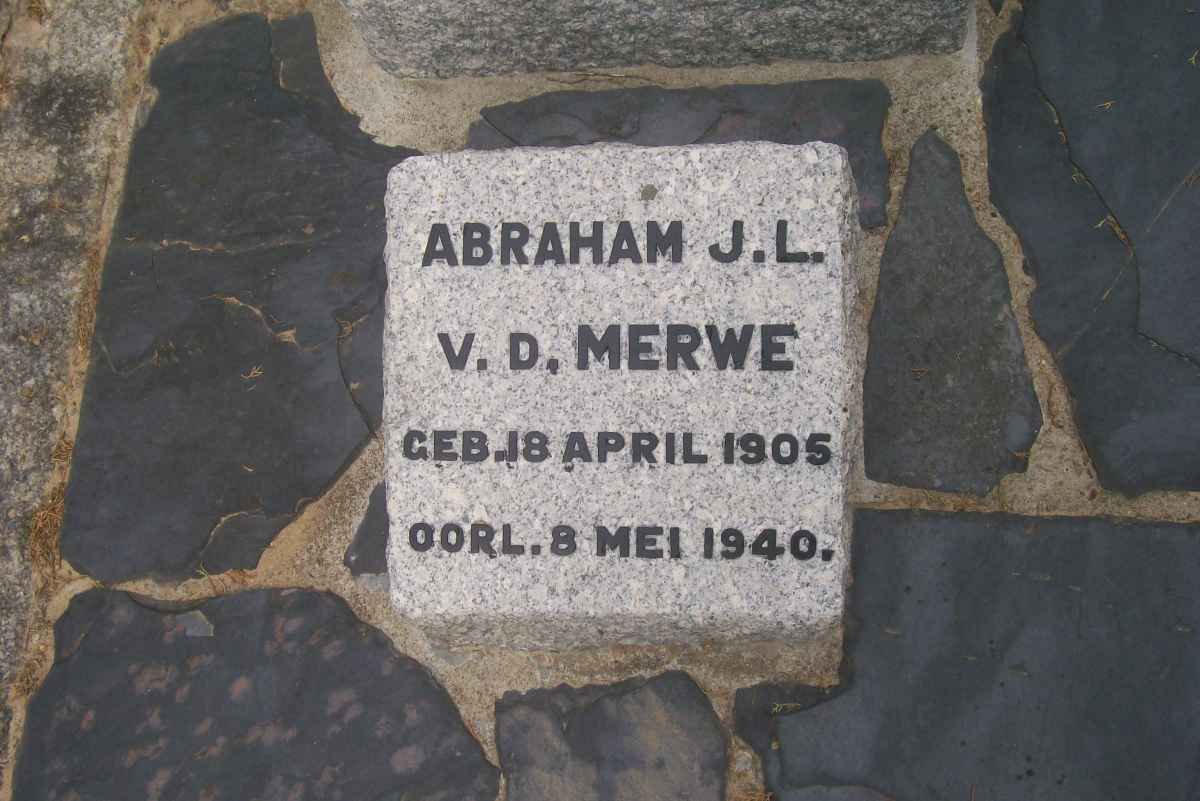MERWE Abraham J.L., v.d. 1905-1940