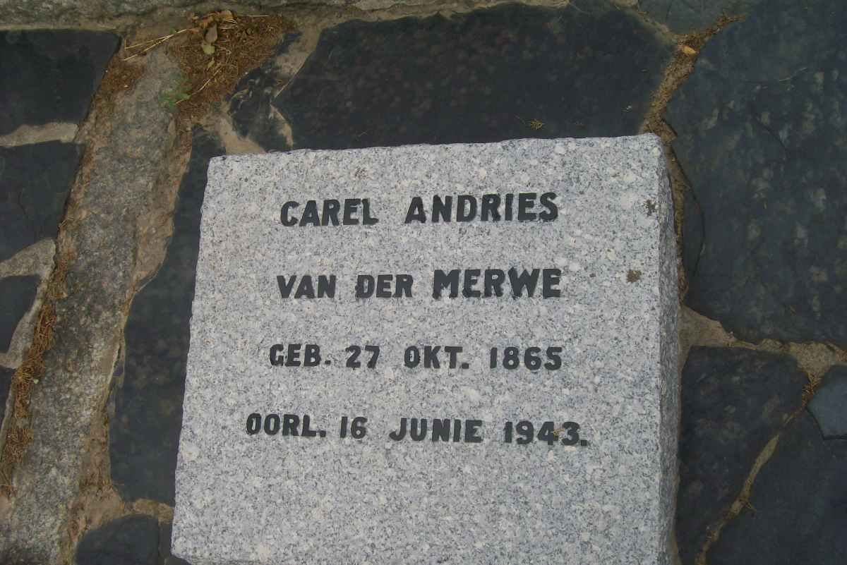 MERWE Carel Andries, van der 1865-1943