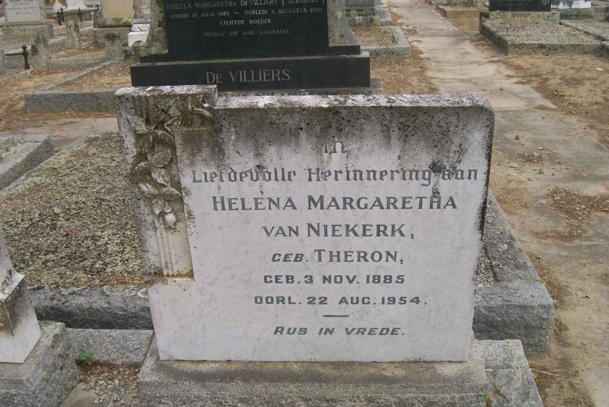 NIEKERK Helena Margaretha, van nee THERON 1885-1954
