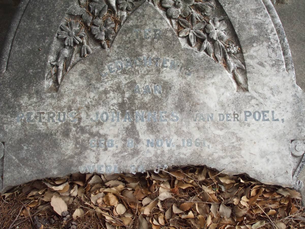 POEL  Petrus Johannes, van der 1861-1906