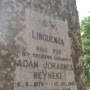 REYNEKE Adam Johannes 1876-1961