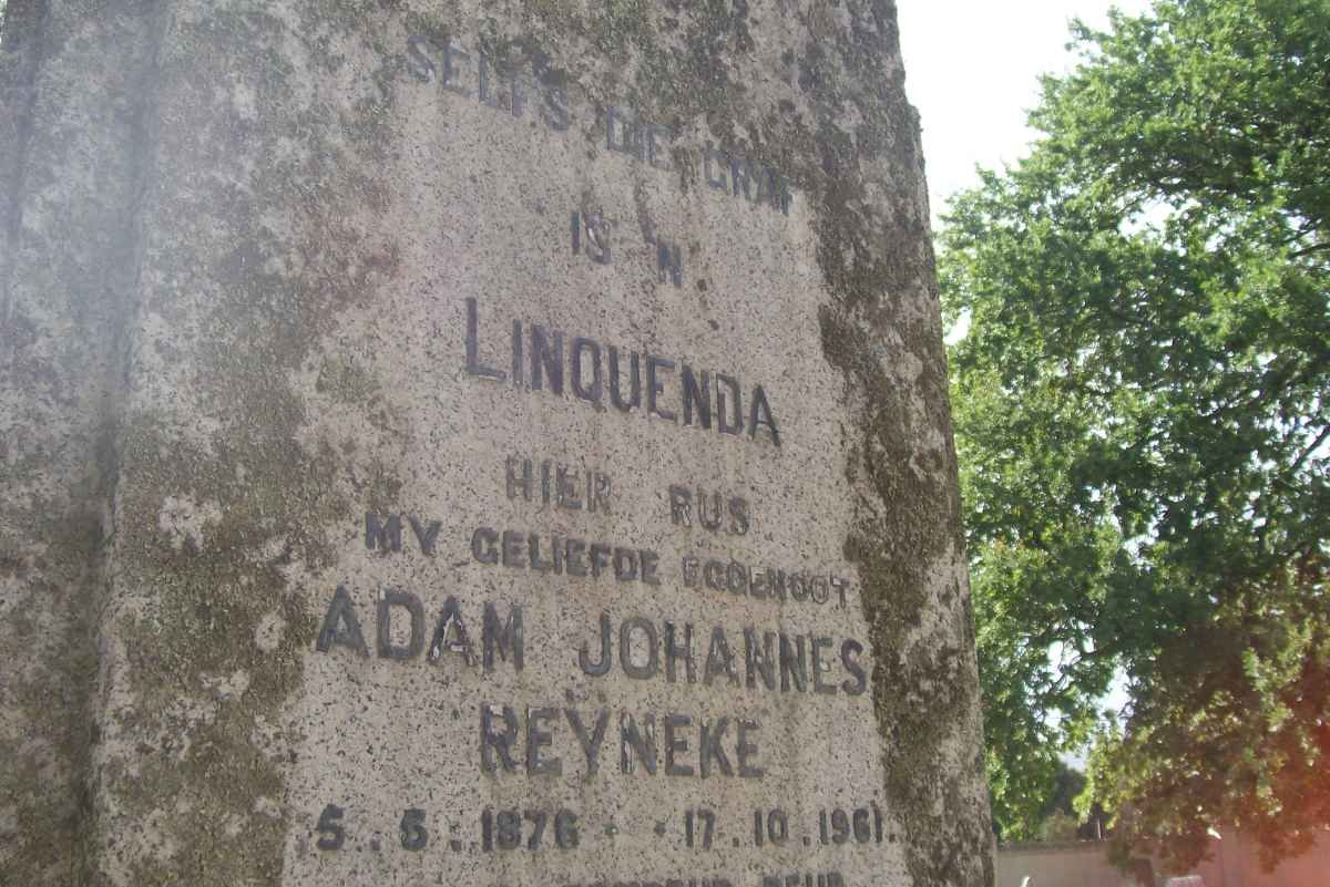 REYNEKE Adam Johannes 1876-1961