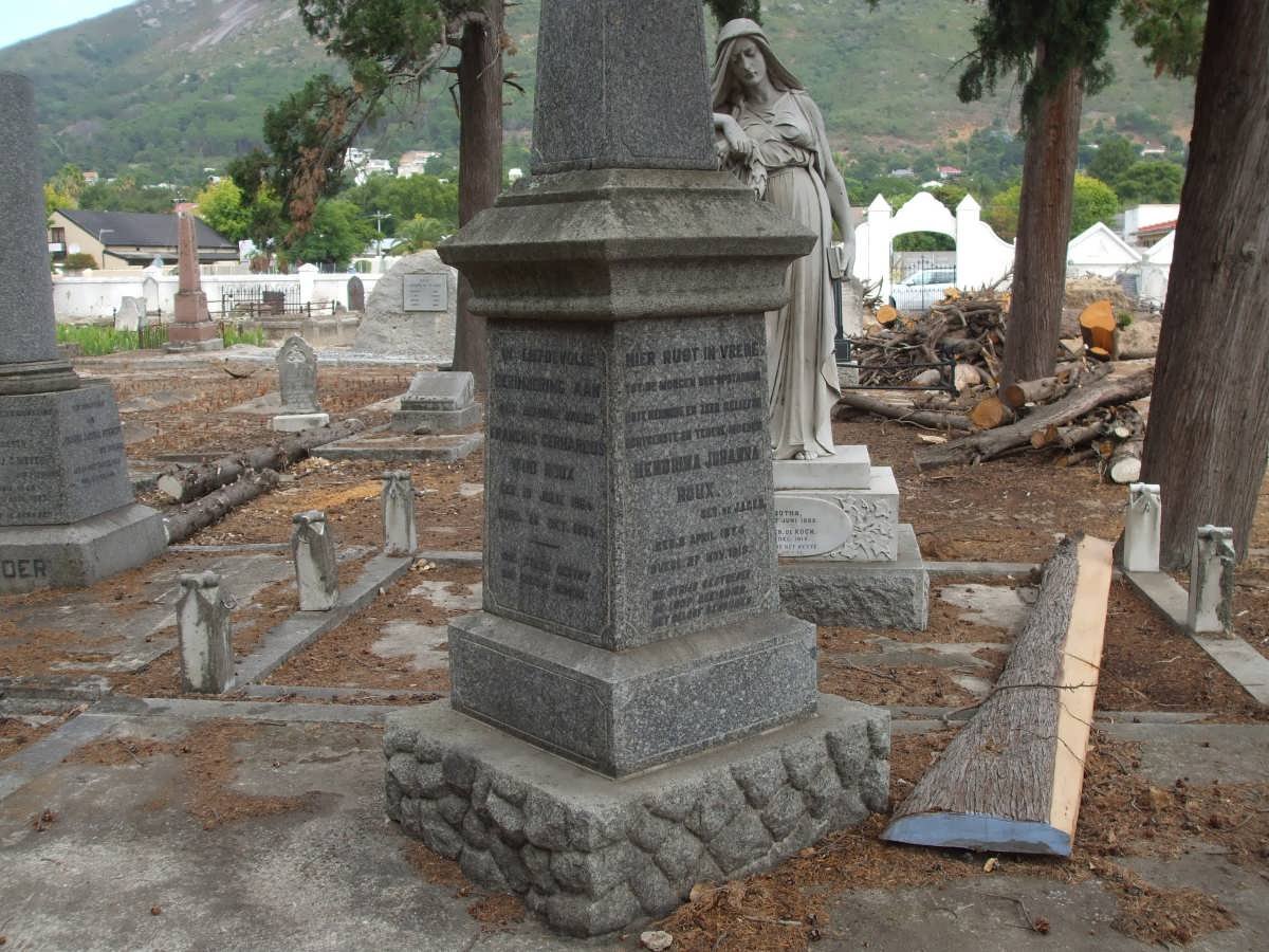 ROUX Francois Gerhardus Wiid 1864-1933 &amp; Hendrina Johanna DE JAGER 1874-1918