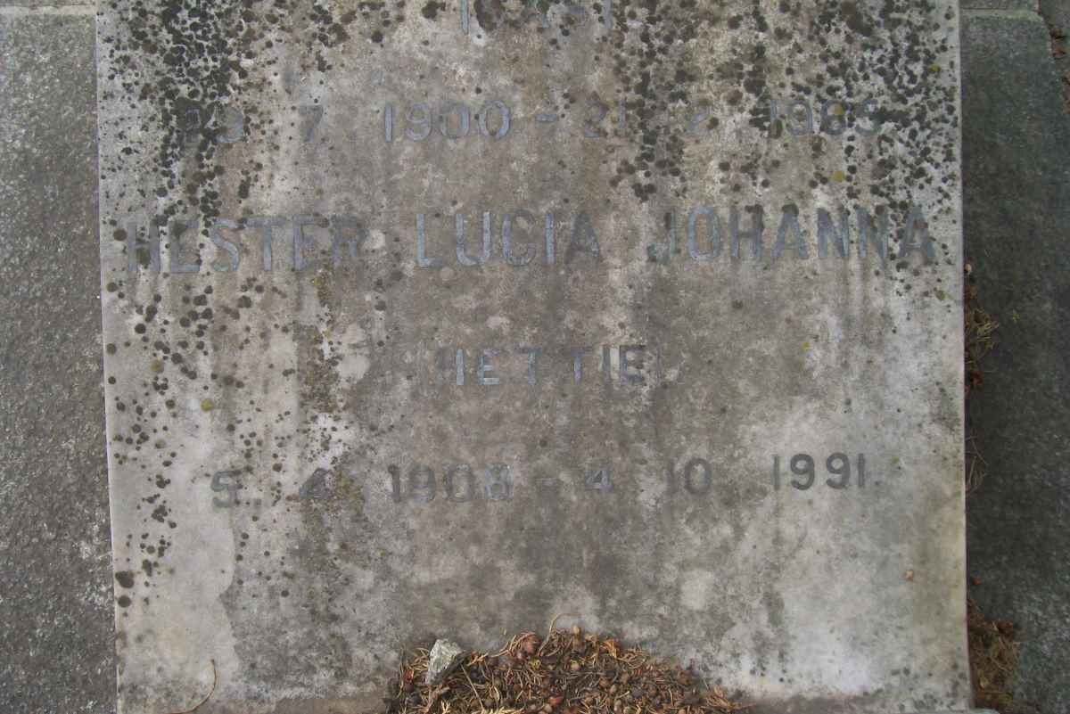 SMUTS Hester Lucia Johanna 1908-1991