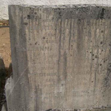 STEGMANN Frederik G. 1828-1996 &amp; Susanna A.H. DE KLERK 1832-1909