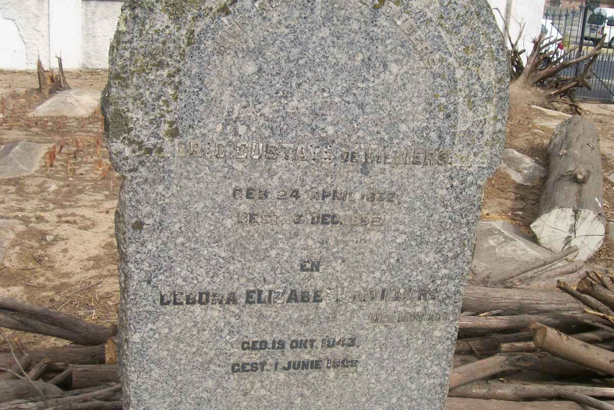 VILLIERS Eric Gustavs, de 1832-1892 &amp; Debora Elizabeth nee ?? 1843-1919