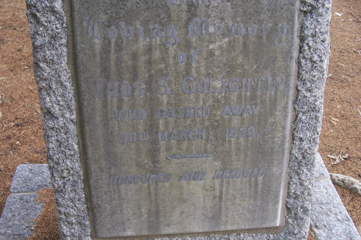 COLIGHTLY T.S. -1928