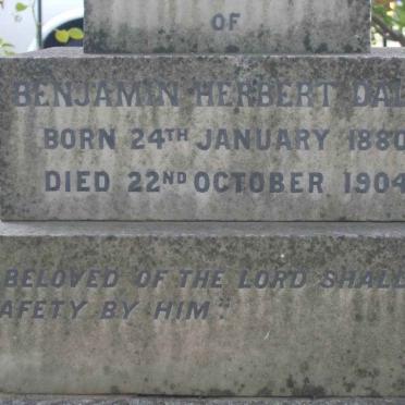DALE Benjamin Herbert 1880-1904