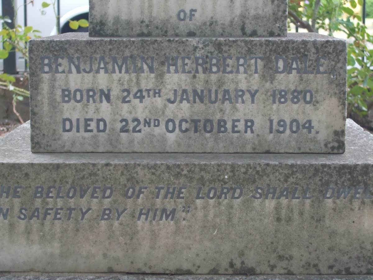 DALE Benjamin Herbert 1880-1904