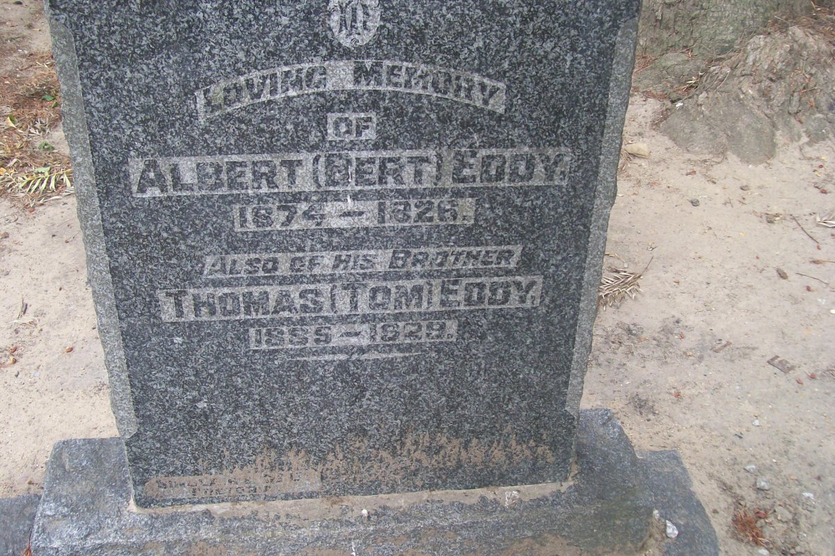 EDDY Albert 1874-1926 :: EDDY Thomas 1885-1929