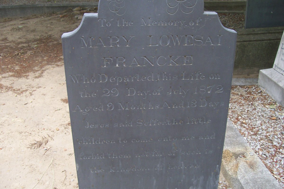 FRANCKE Mary Lowesai -1872