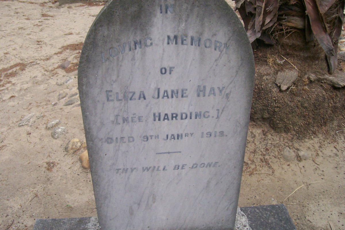 HAY Eliza Jane nee HARDING -1918