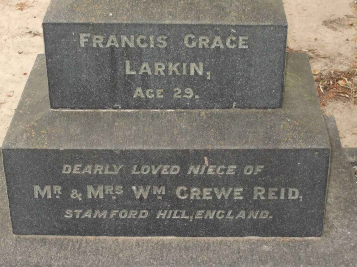 LARKIN Francis Grave 