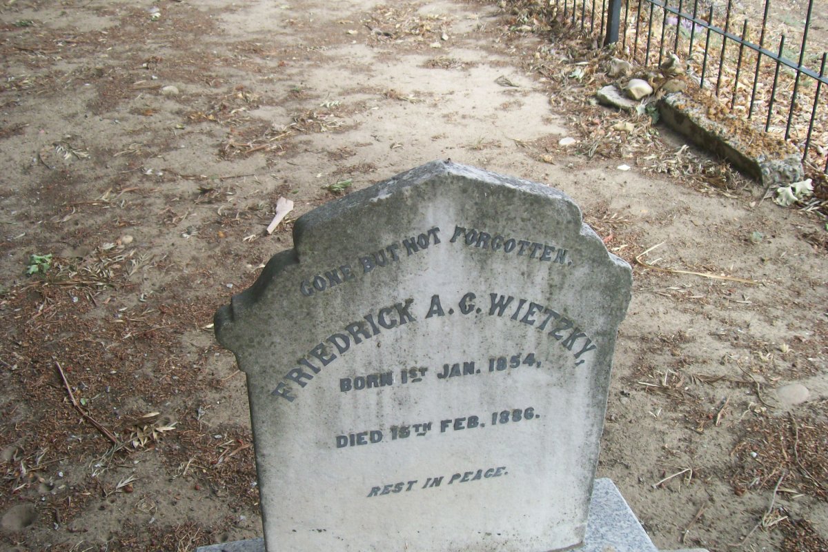 WIETZKY Friedrick A.C. 1854-1886