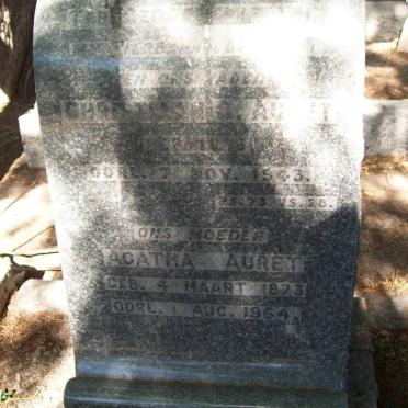 AURET Christiaan C. 1876-1943 &amp; Agatha 1873-1964