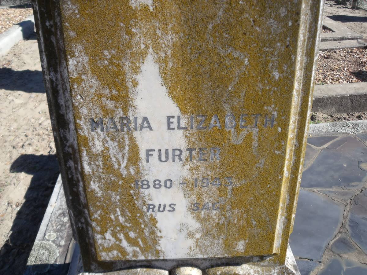 FURTER Maria Elizabeth 1880-1943