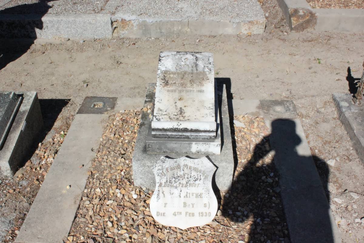 HASTIE Annie Elizabeth 1882-1907 :: NIEKERK ?., van nee BEYERS -1930