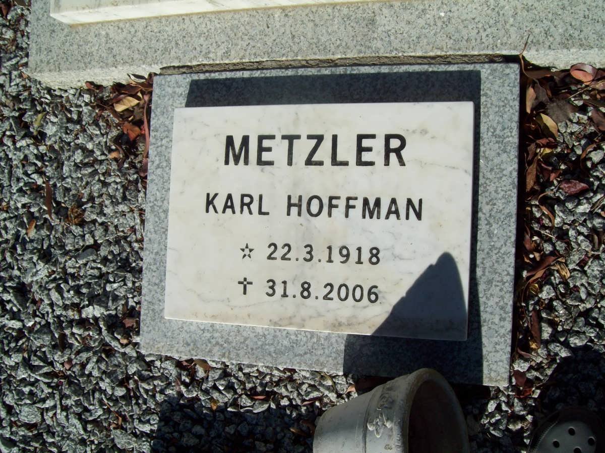 METZLER Karl Hoffman 1918-2006