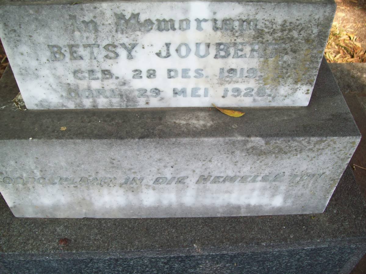 JOUBERT Betsy 1919-1928