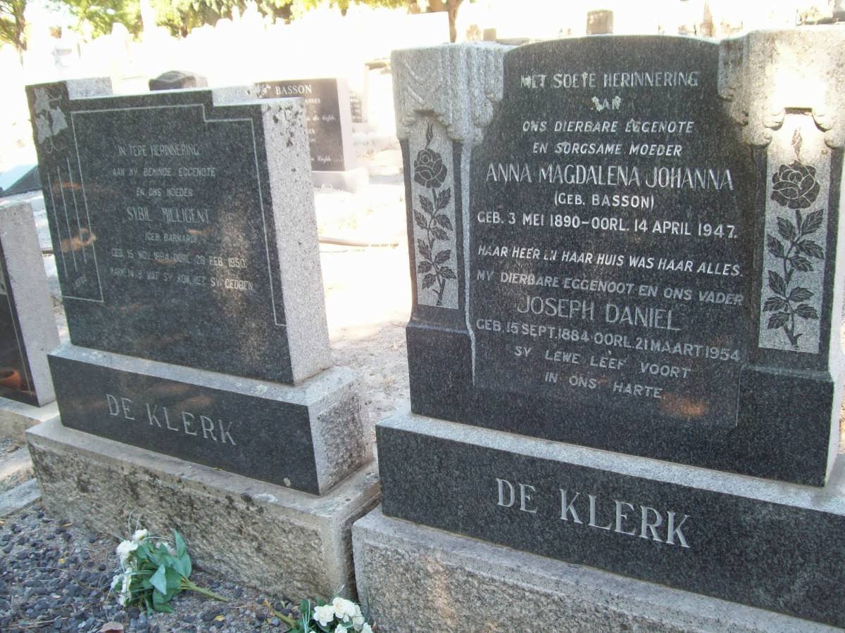 KLERK de :: BASSON :: BARNARD