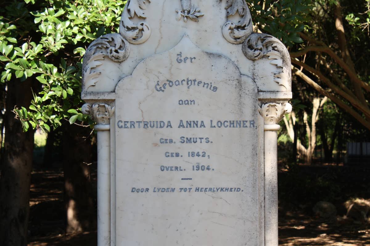 LOCHNER Gertruida Anna nee SMUTS 1842-1904
