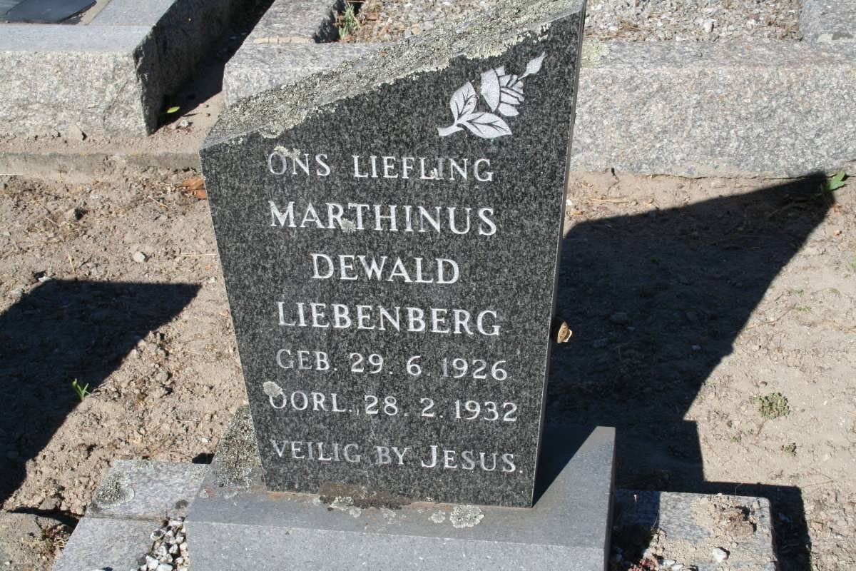 LIEBENBERG Marthinus Dewald 1926-1932