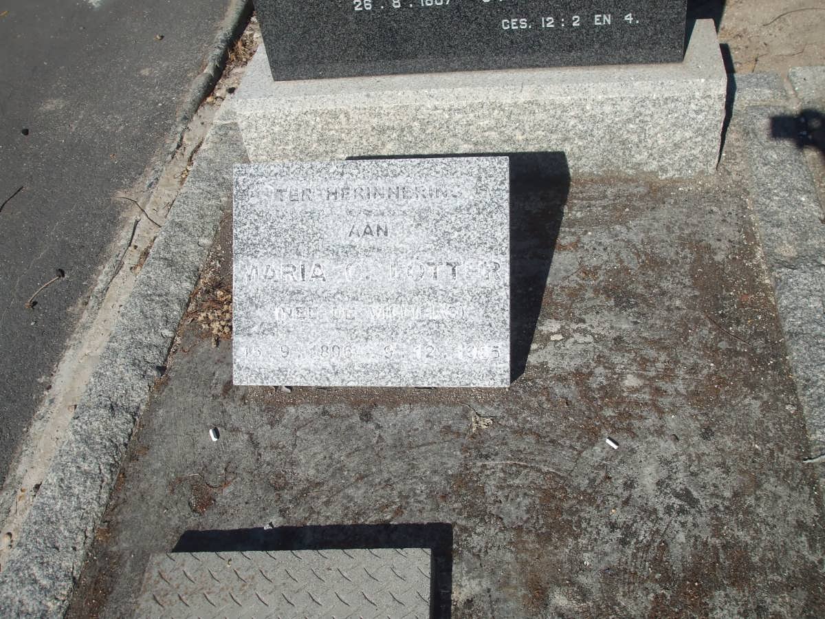 MERWE, van der :: LOTTER