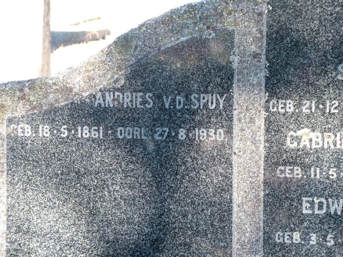 MINNAAR Andries van der SPUY 1861-1930