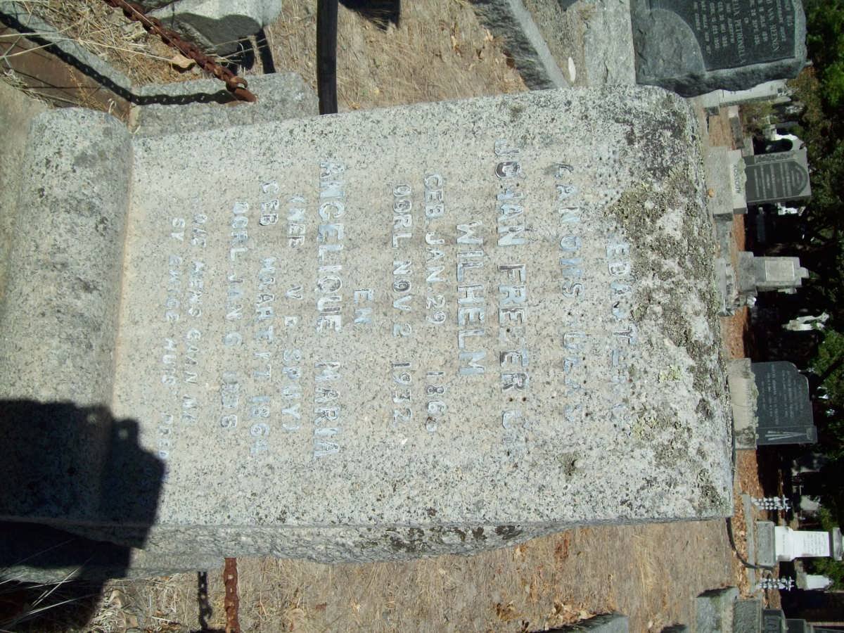 SPENGLER Johan Fredrick Wilhelm 1866-1932 &amp; Angelique Maria V.d. SPUY 1864-1936