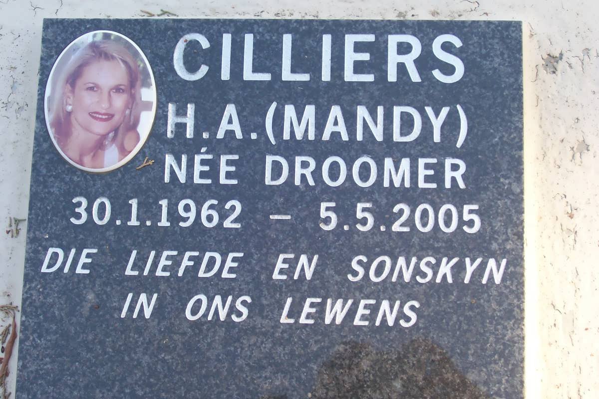 CILLIERS H.A. nee DROOMER 1962-2005