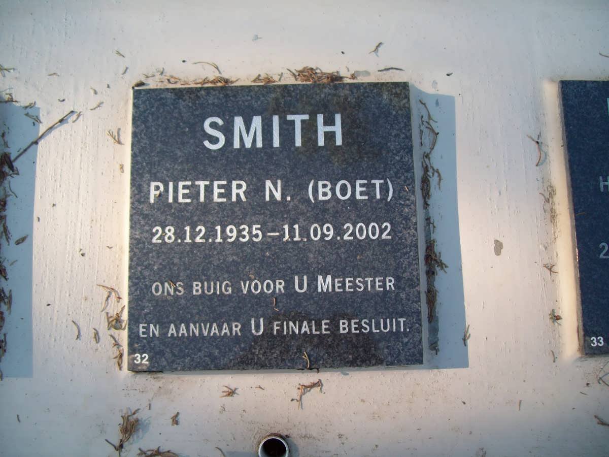 SMITH Pieter N. 1935-2002