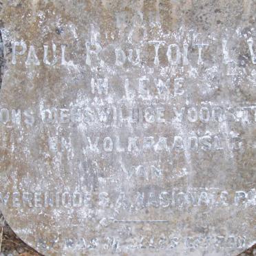 TOIT Paul P., du