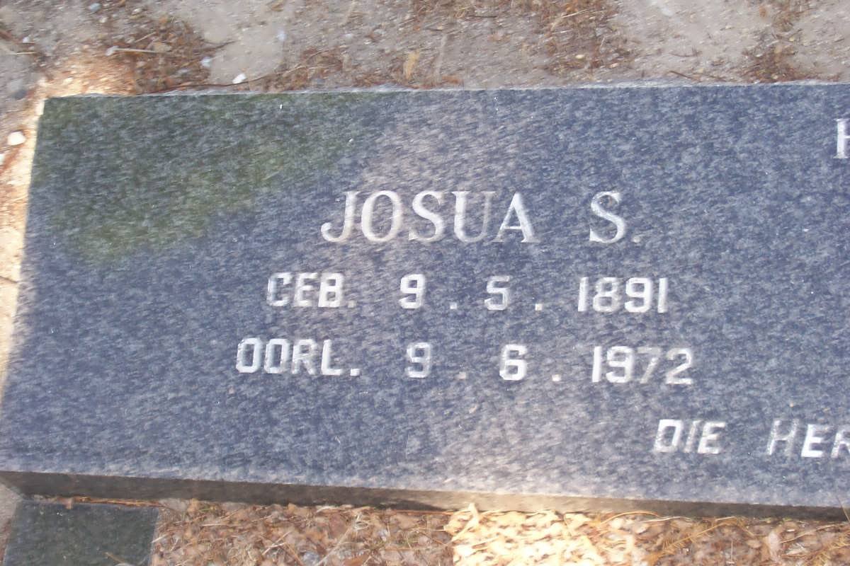 TOIT Josua S., du 1891-1972 