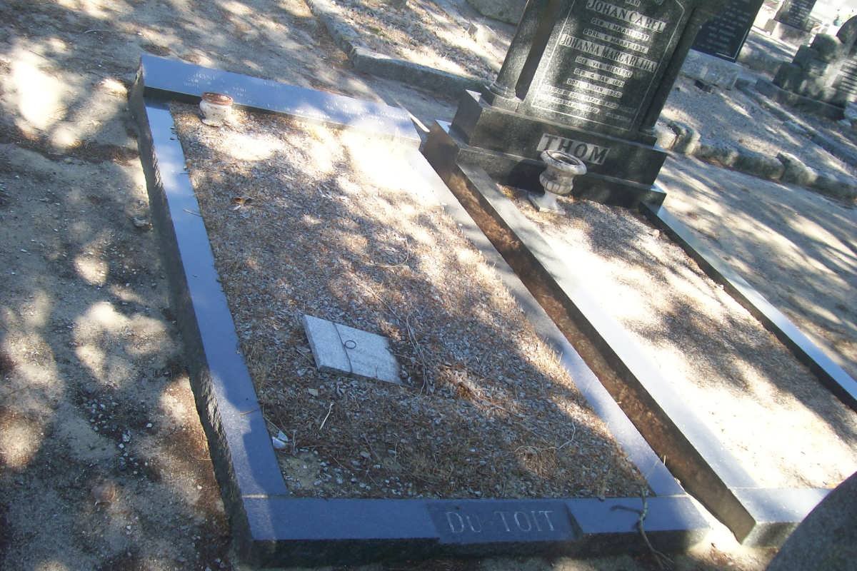 TOIT Josua S., du 1891-1972 &amp; Susanna J.J. BOSMAN 1891-1991