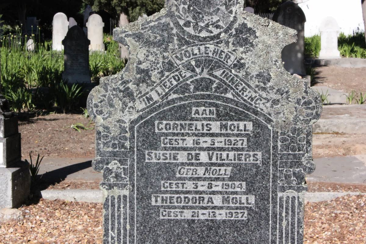 VILLIERS Susie, de nee MOLL -1904 :: MOLL Cornelis -1927 :: MOLL Theodora -1927