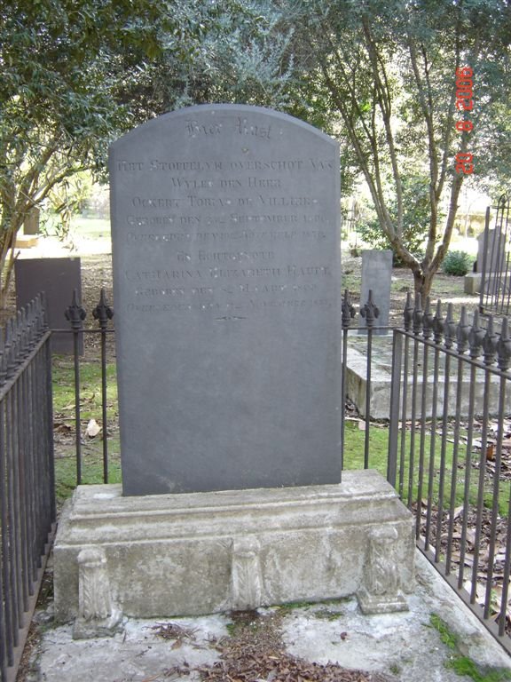 VILLIERS Ockert Tobias, de  &amp; Catharina Elizabeth HAUPT