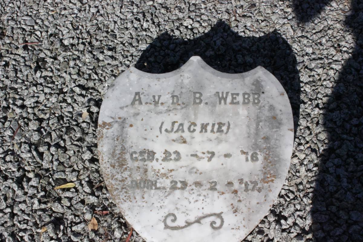 WEBB A. v.d. B. 1916-1917