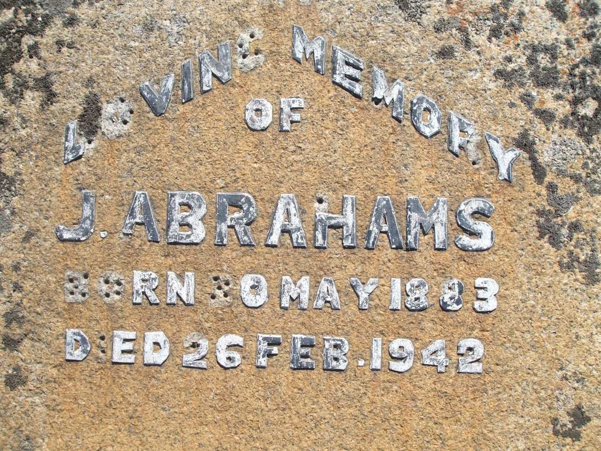 ABRAHAMS J. 1883-1942
