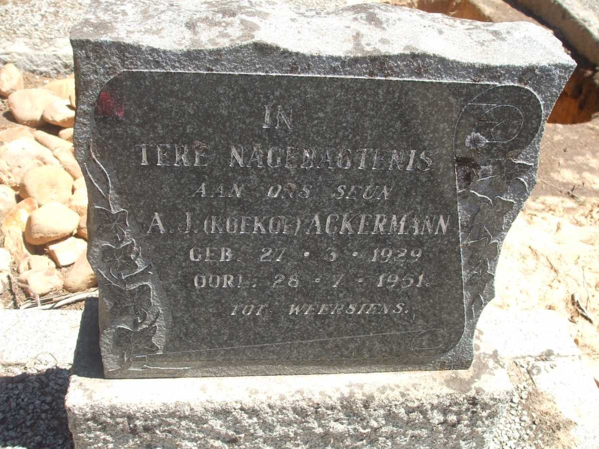 ACKERMANN A.J. 1929-1951
