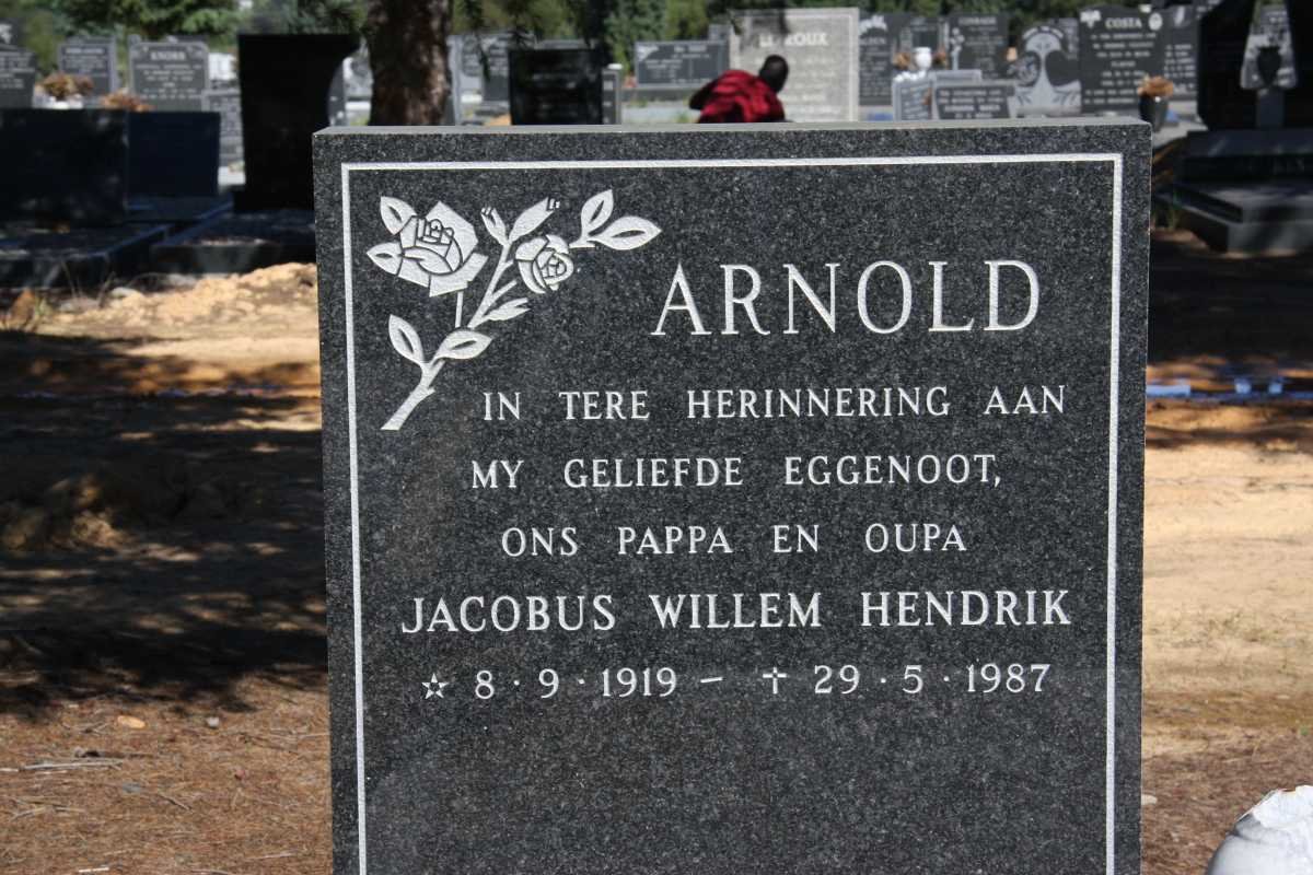 ARNOLD Jacobus Willem Hendrik 1919-1987