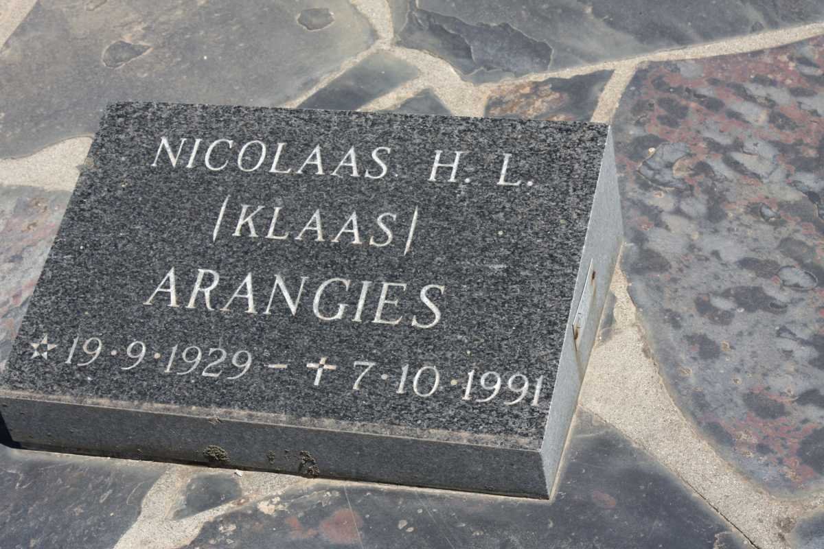  ARANGIES Nicolaas H.L. 1929-1991