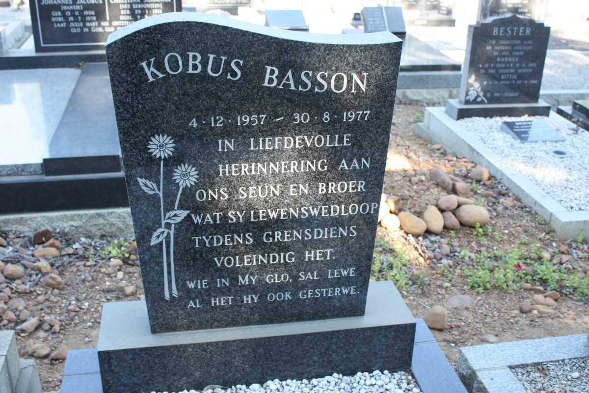 BASSON Kobus 1957-1977
