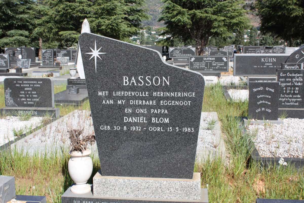 BASSON Daniel Blom 1932-1983