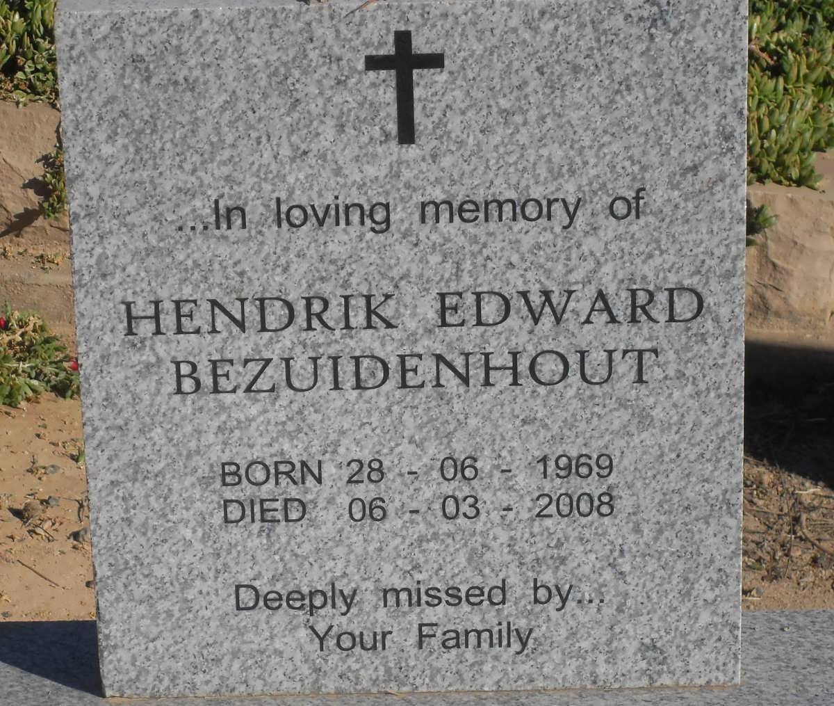 BEZUIDENHOUT Hendrik Edward 1969-2008
