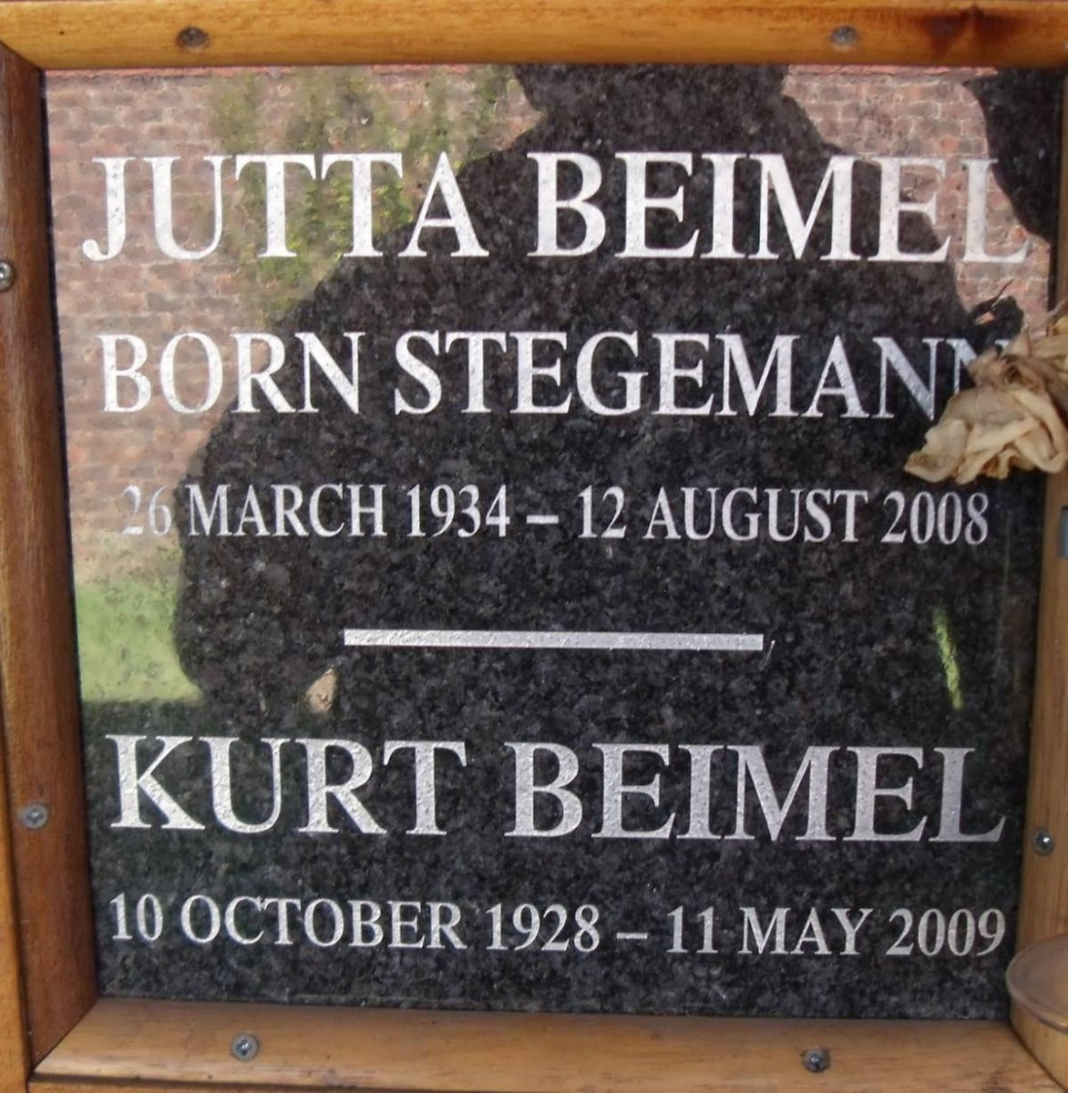 BEIMEL Kurt 1928-2009 &amp; Jutta STEGEMANN 1934-2008