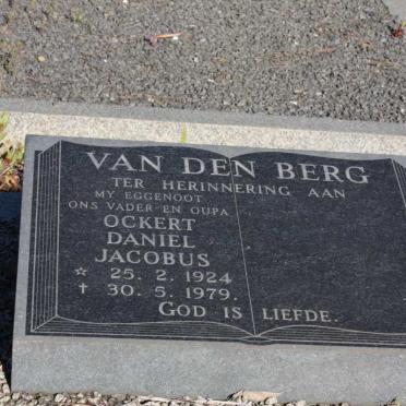 BERG Ockert Daniel Jacobus, van den 1924-1979